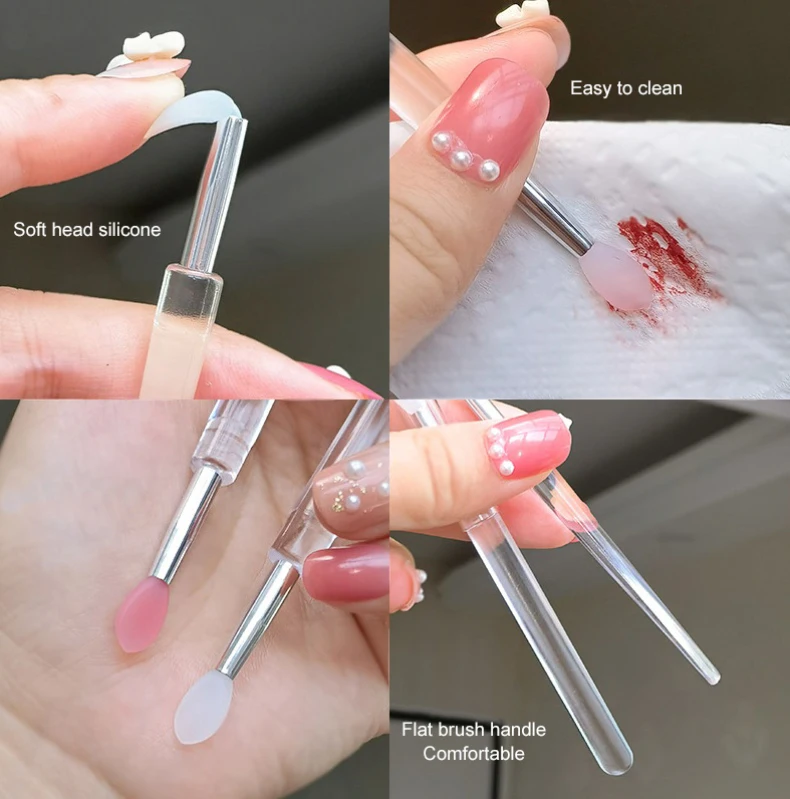Portable Silicone Lip Brush With Cover Transparent Acrylic Handle Washable Durable Brush Makeup Tools Accessories
Portable Silicone Lip Brush With Cover Transparent Acrylic Handle Washable Durable Brush Makeup Tools Accessories