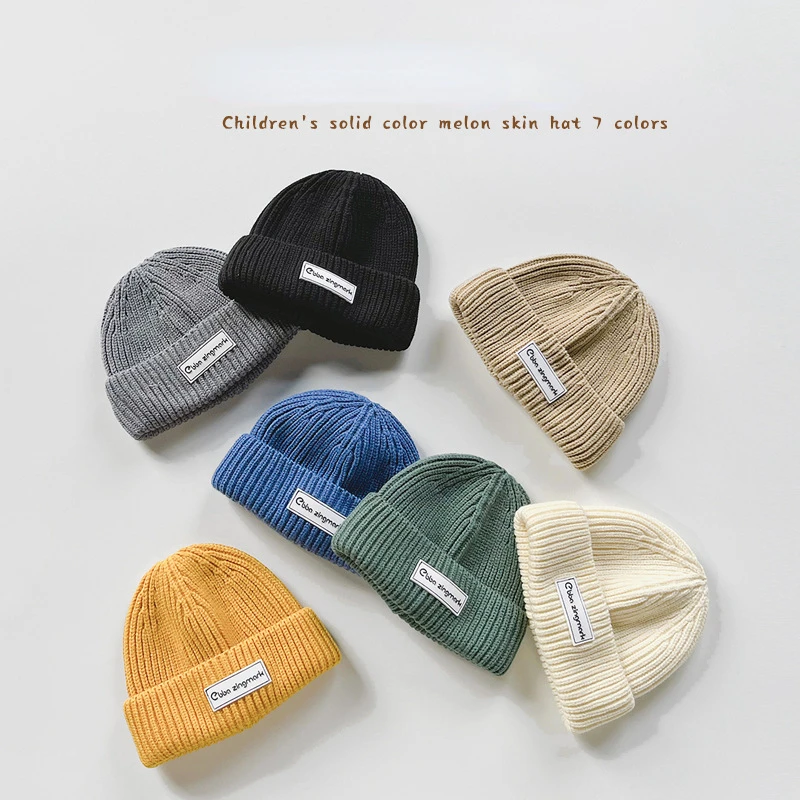 Children Beanies Hat Autumn Winter Korean Boys' Warm Melon Skin Cap Knitted Solid Color Soft Baby Wool Hat Toddler Accessories
Children Beanies Hat Autumn Winter Korean Boys' Warm Melon Skin Cap Knitted Solid Color Soft Baby Wool Hat Toddler Accessories