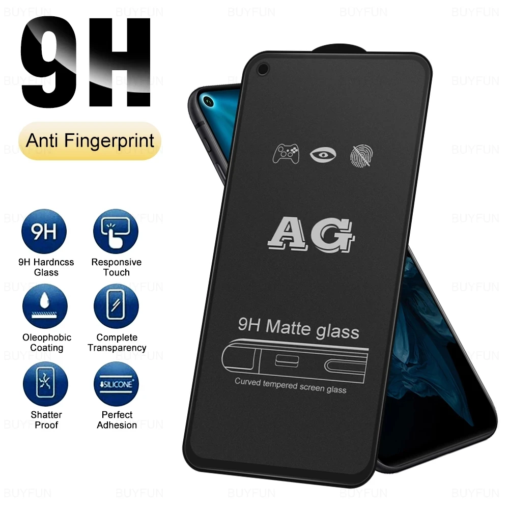 Закаленное стекло без отпечатков пальцев для Redmi note 10 9 8 7 Pro 10s 9A 9C 9T защитная