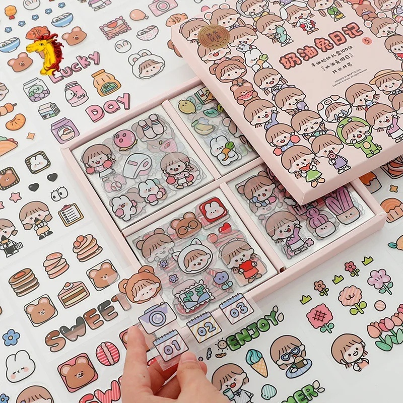 20 Sheets Cute Girl Journal Sticker Gift Box PET Kawaii Stationery Scrapbooking Decoration Material Diary Phone Stickers
20 Sheets Cute Girl Journal Sticker Gift Box PET Kawaii Stationery Scrapbooking Decoration Material Diary Phone Stickers