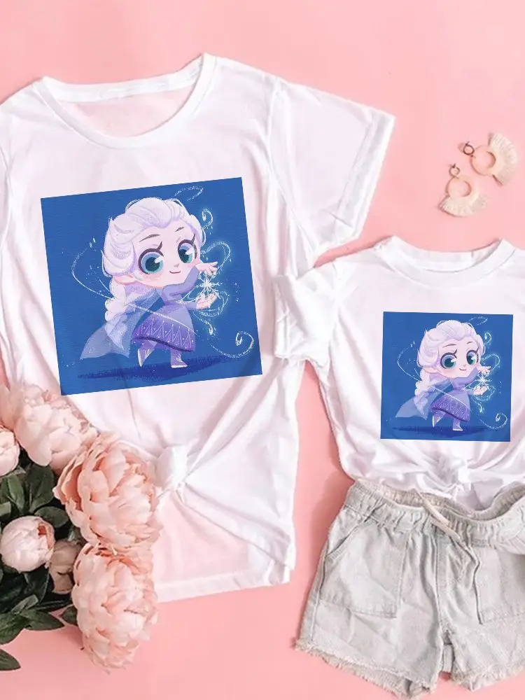 T-Shirts Disney Summer New Products Family Look Outfits Parent Child Tshirts Lovely Princess Sereis Cartoon Graphic Sweet Elsa
T-Shirts Disney Summer New Products Family Look Outfits Parent Child Tshirts Lovely Princess Sereis Cartoon Graphic Sweet Elsa