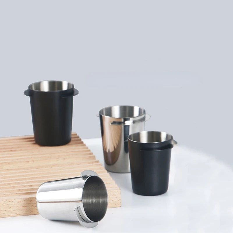 58mm 51mm Coffee Dosing Cup Sniffing Mug for Espresso Machine Wear Resistant Stainless Steel Coffee Dosing Cup Drop Shipping
58mm 51mm Coffee Dosing Cup Sniffing Mug for Espresso Machine Wear Resistant Stainless Steel Coffee Dosing Cup Drop Shipping
