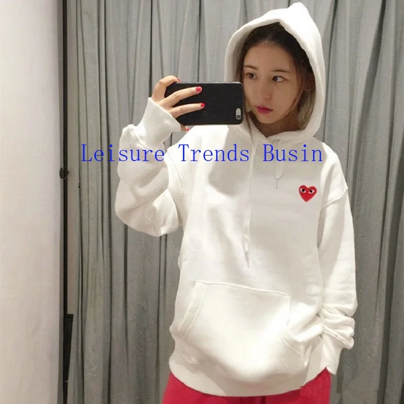 Add Fleece Autumn/Winter New Kawasaki Small Red Heart Embroidery Hoodie Men And Women love PLAY Pure Cotton Pullover Long Sleeve
Add Fleece Autumn/Winter New Kawasaki Small Red Heart Embroidery Hoodie Men And Women love PLAY Pure Cotton Pullover Long Sleeve