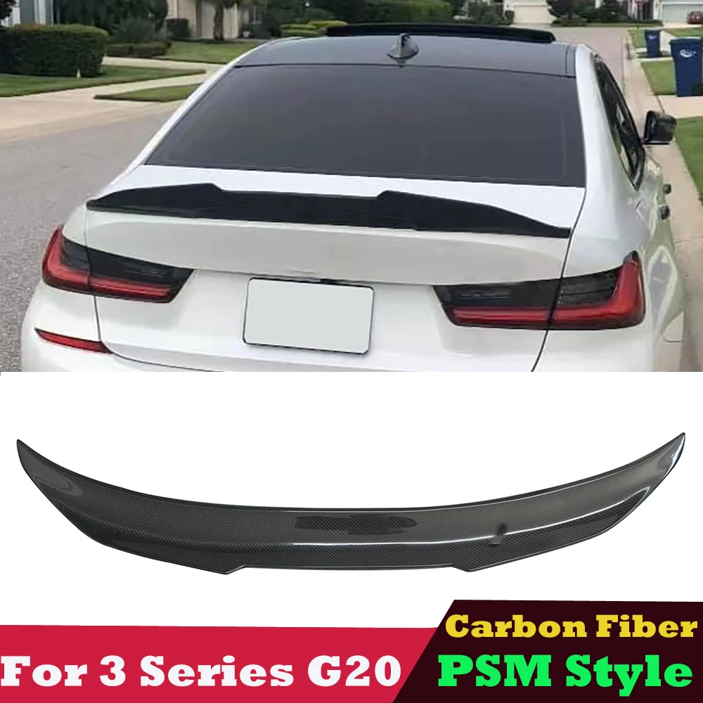 

G20 PSM Style Carbon Fiber Rear Boot Trunk Wings Ducktail Spoiler for BMW 3 Series G20 & M3 G80 318i 320i 325i 330i M340i