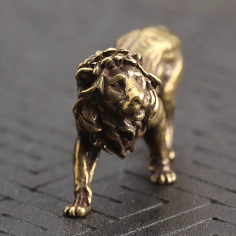 Copper Majestic Lion King Miniatures Figurines Vintage Craft Ornament Desk Display Vintage Brass Mini Animal Statue Home Decor
Copper Majestic Lion King Miniatures Figurines Vintage Craft Ornament Desk Display Vintage Brass Mini Animal Statue Home Decor