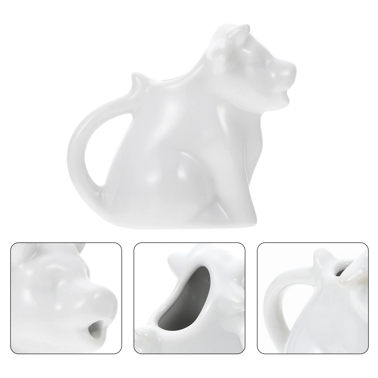 

Creamer Pitcher Ceramic Cow Gravy Sauce Jug Pourer Coffee Cream Mini Boat Syrup Animal Jar Porcelain Server Frothing Dressing