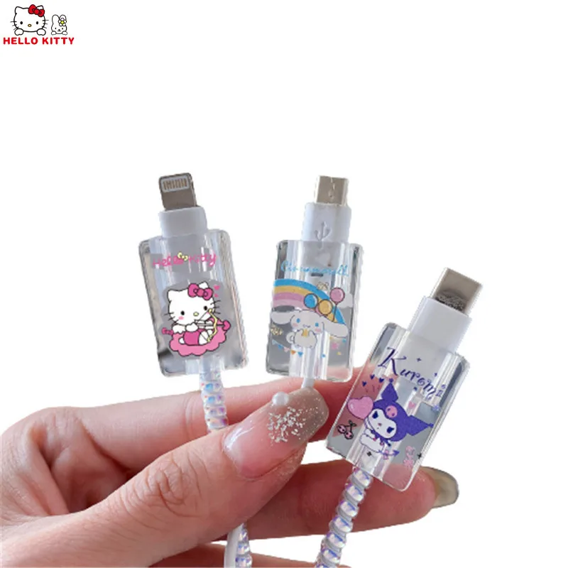 Kawaii Sanrio Phone Case Data Cable Protective Sleeve Hello Kitty Y2k Things Decoration Kuromi Cinnamoroll Diy Toys For Girls
Kawaii Sanrio Phone Case Data Cable Protective Sleeve Hello Kitty Y2k Things Decoration Kuromi Cinnamoroll Diy Toys For Girls