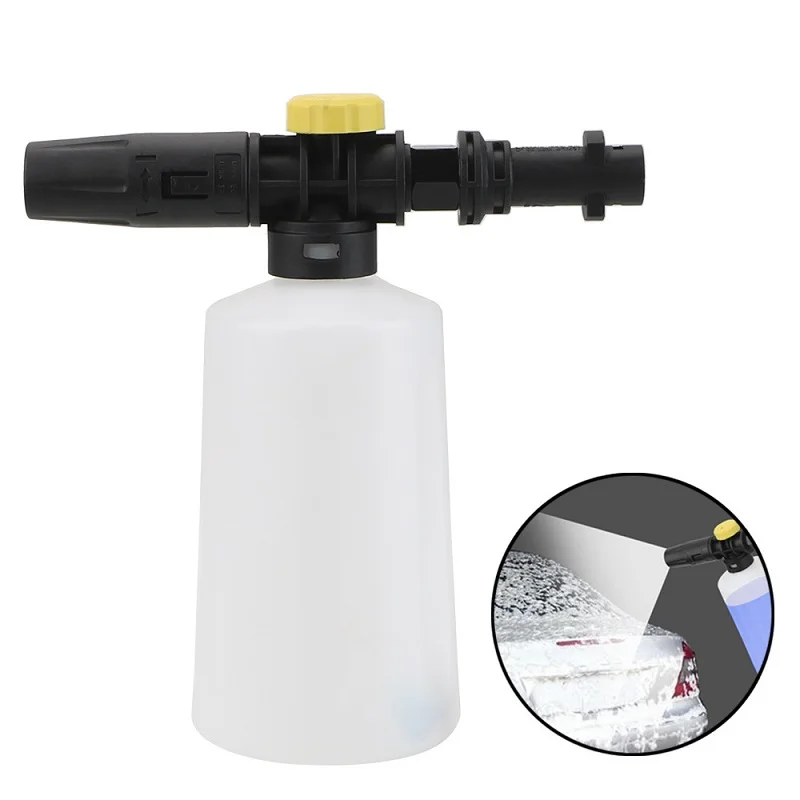 Snow Foam Lance for High Pressure Foam Gun Cannon All Plastic Portable Foamer Nozzle Car Washer Soap Sprayer
Snow Foam Lance for High Pressure Foam Gun Cannon All Plastic Portable Foamer Nozzle Car Washer Soap Sprayer