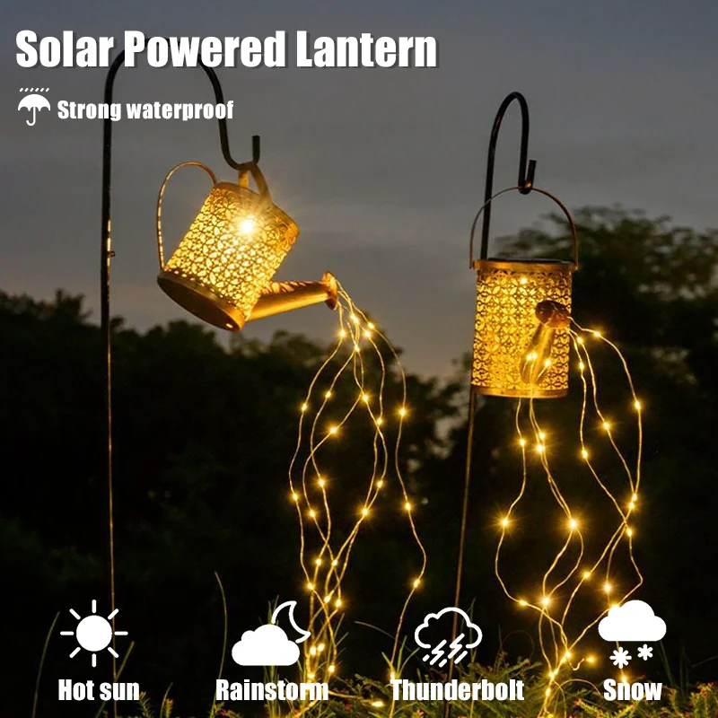 Solar Watering Can Light Outdoor Solar LED String Light Enchanted Hanging Garden Metal Retro Lamp for Outdoor Table Patio Lawn
Solar Watering Can Light Outdoor Solar LED String Light Enchanted Hanging Garden Metal Retro Lamp for Outdoor Table Patio Lawn
