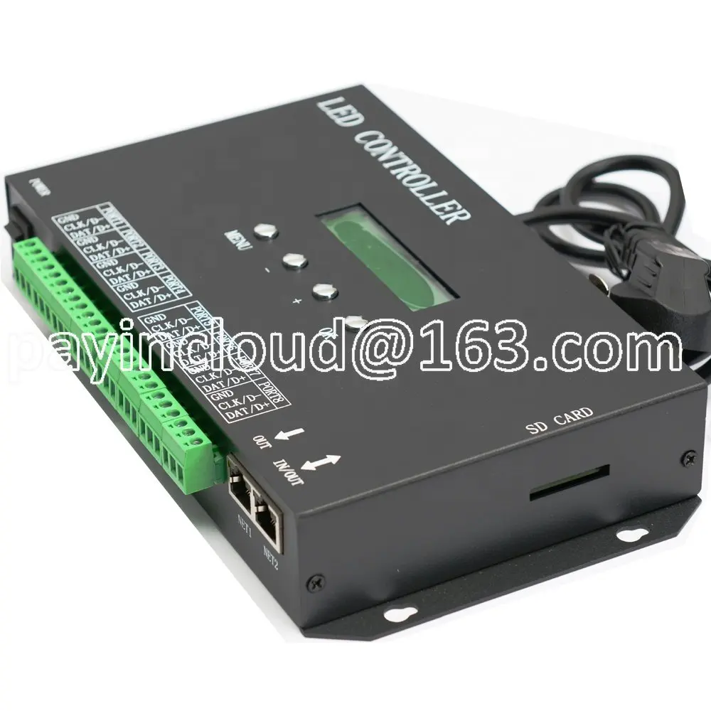 T-300K PRO T300K PRO led pixel controller RGB PC on line pixel full color Controller VIA PC SD Card 8 ports ws2811 ws2801
T-300K PRO T300K PRO led pixel controller RGB PC on line pixel full color Controller VIA PC SD Card 8 ports ws2811 ws2801