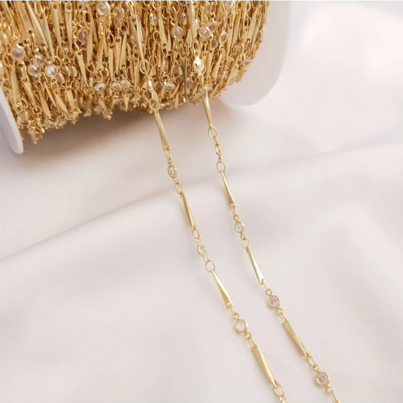 14K Золотая платформа CZ жемчужная палочка цепь для DIY оптовая продажа ожерелье для изготовления бижутерии поставка кабельная цепь
14K Золотая платформа CZ жемчужная палочка цепь для DIY оптовая продажа ожерелье для изготовления бижутерии поставка кабельная цепь
