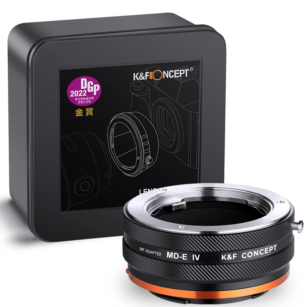 

K & F Concept MD-E Minolta MD Mount Lens to Sony E FE Mount Camera Adapter Ring for Sony A6400 A7M3 A7R3 A7M4 A7R4