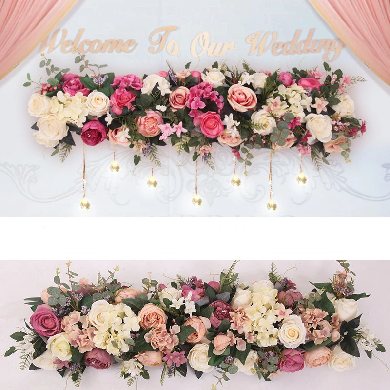 Simulation of European-style rose row arch ceremony pavilion silk flower arrangement wedding rose wall road lead flowers
Simulation of European-style rose row arch ceremony pavilion silk flower arrangement wedding rose wall road lead flowers