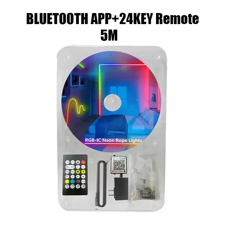 Dc 24V Rgb Ic Неоновые светодиодные фонари Водонепроницаемая Bluetooth App Дистанционное управление Светодиодная лампа для комнаты 5M 10M 15M 20M Светодиодная лента Rgb Tape
Dc 24V Rgb Ic Неоновые светодиодные фонари Водонепроницаемая Bluetooth App Дистанционное управление Светодиодная лампа для комнаты 5M 10M 15M 20M Светодиодная лента Rgb Tape
