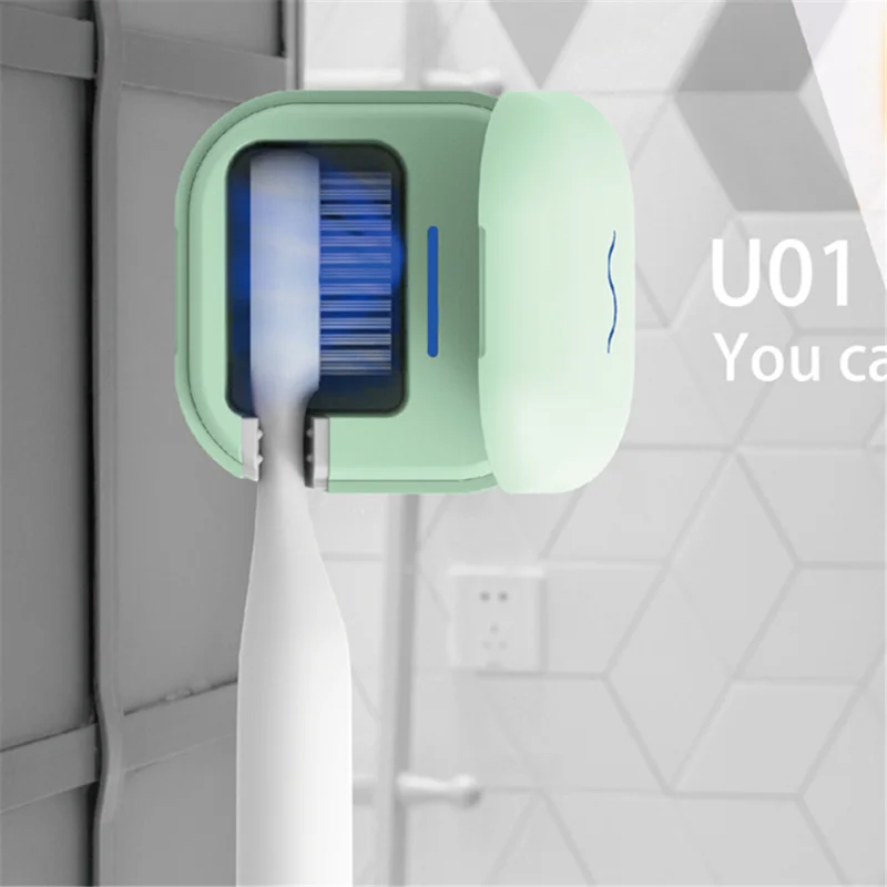 

Портативная мини-зубная щетка UVC, беспроводная перезаряжаемая USB антисептическая, ультрафиолетовая зубная полка для путешествий