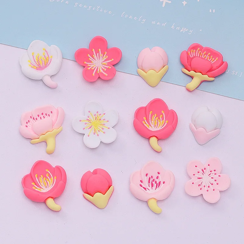 Simulation Cherry Blossom Peach Blossom Resin Flatback Flower Cabochon Kawaii DIY Scrapbook Hair Bows Center Accessories
Simulation Cherry Blossom Peach Blossom Resin Flatback Flower Cabochon Kawaii DIY Scrapbook Hair Bows Center Accessories