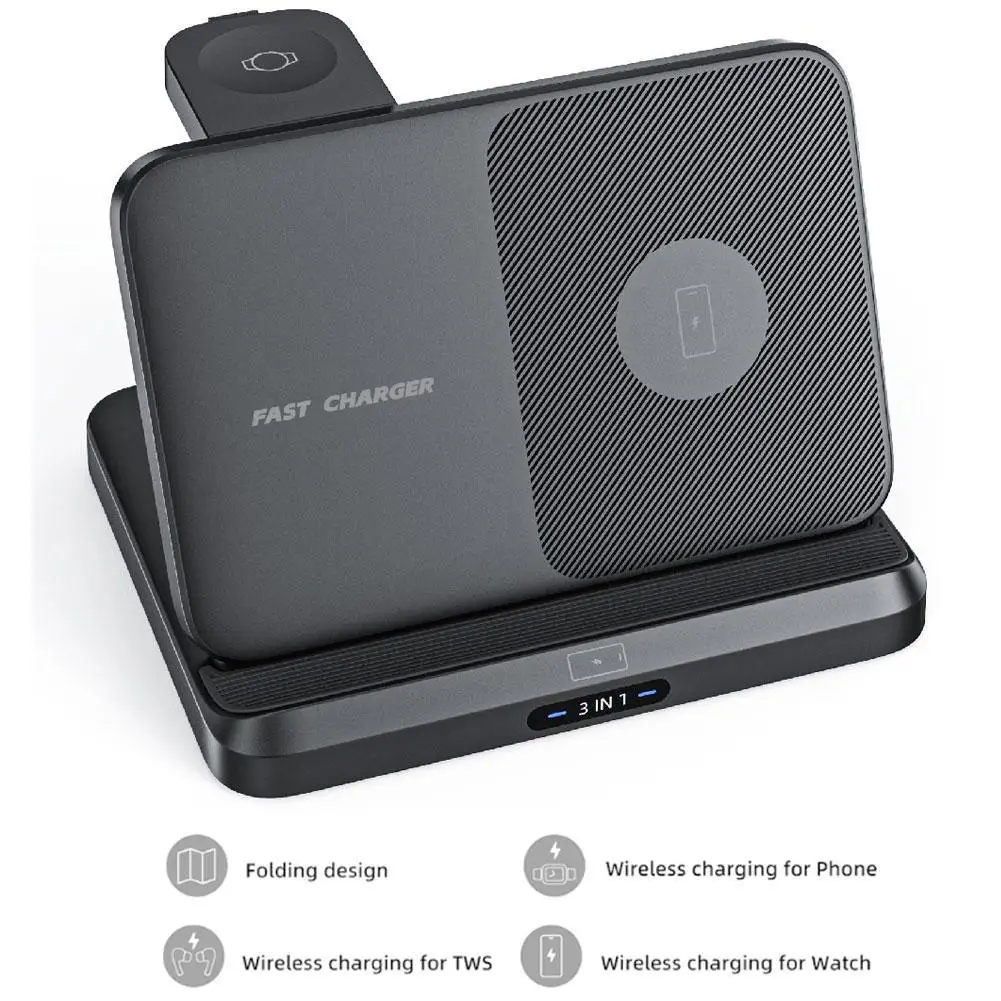 3 In 1 Wireless Charger Stand For Samsung Fold5 S23 Ultra - Fast Charging Dock Station For Galaxy Watch 6 Buds2
3 In 1 Wireless Charger Stand For Samsung Fold5 S23 Ultra - Fast Charging Dock Station For Galaxy Watch 6 Buds2