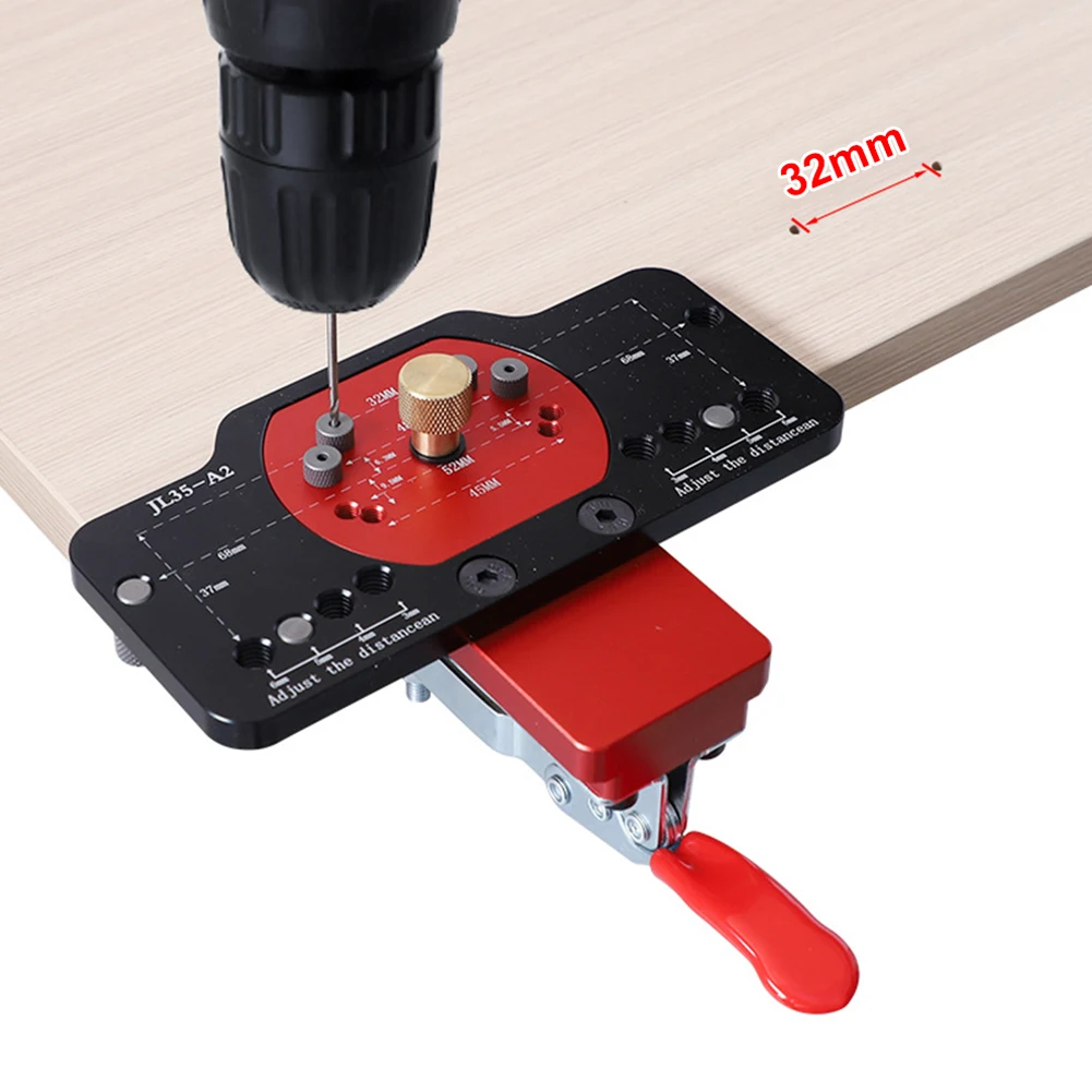 None Drill Guide Drill Bit Locator Metal Puncher Red Template 15-25MM 3/4/5/6MM 35mm Black Boring Jig Concealed
None Drill Guide Drill Bit Locator Metal Puncher Red Template 15-25MM 3/4/5/6MM 35mm Black Boring Jig Concealed