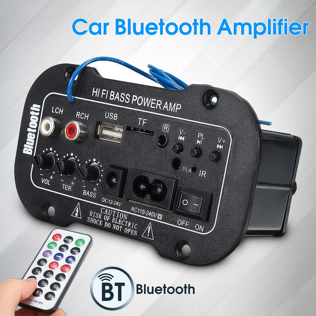 5 Inch 220V Car Bluetooth HiFi Bass Power AMP Stereo Digital Amplifier USB TF and Remote Control
5 Inch 220V Car Bluetooth HiFi Bass Power AMP Stereo Digital Amplifier USB TF and Remote Control