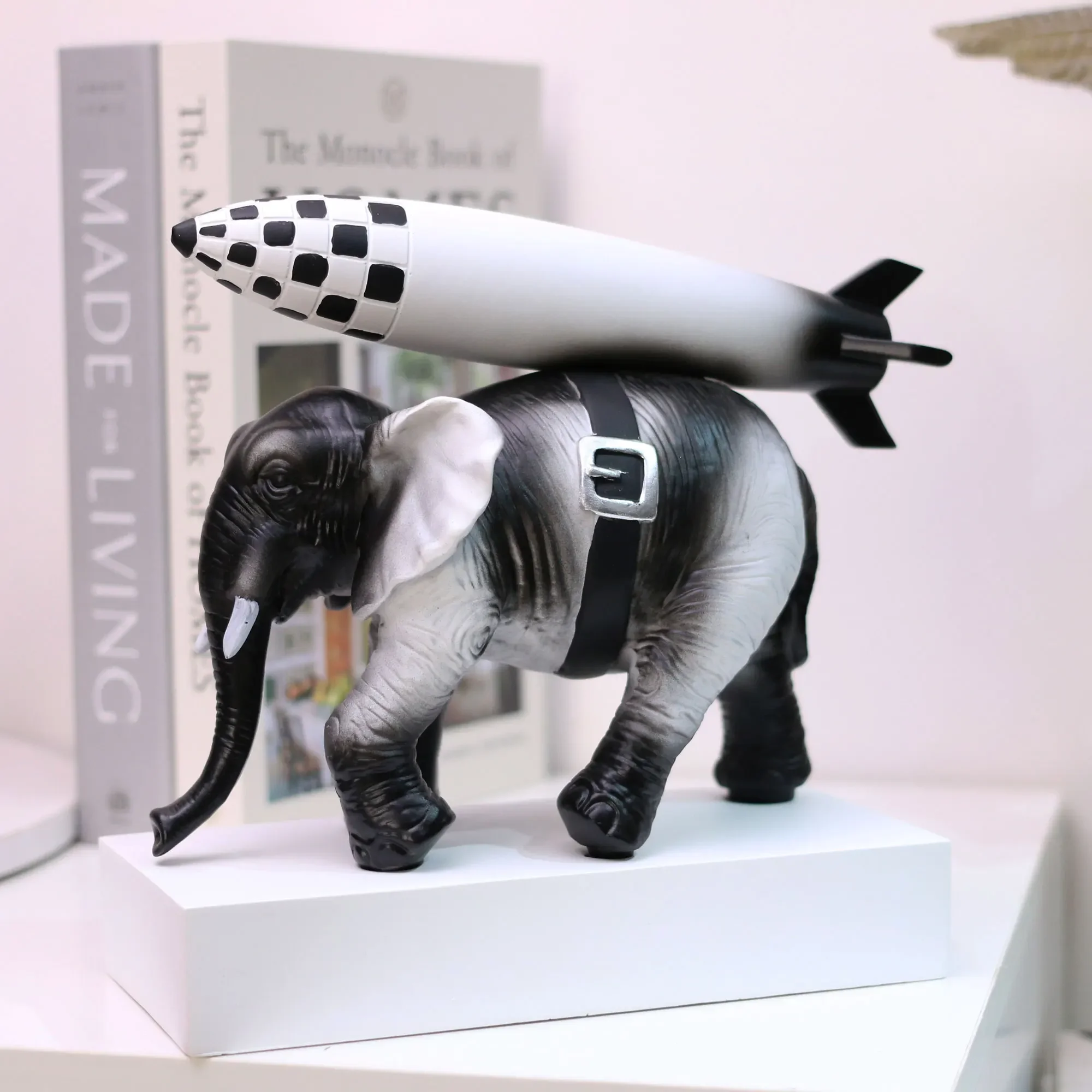 

Современная простая художественная полимерная бомба в виде слона, модель для украшения дома, отдел продаж, спальня, кабинет, гостиная, настольная лампа