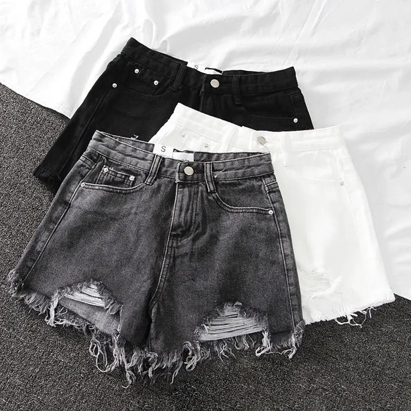 5XL Fashion Women Cotton Ripped Washed Denim Shorts Summer Wide Leg Shorts Female High Waist Hole Jeans Korean Wild Casual Pants
5XL Fashion Women Cotton Ripped Washed Denim Shorts Summer Wide Leg Shorts Female High Waist Hole Jeans Korean Wild Casual Pants