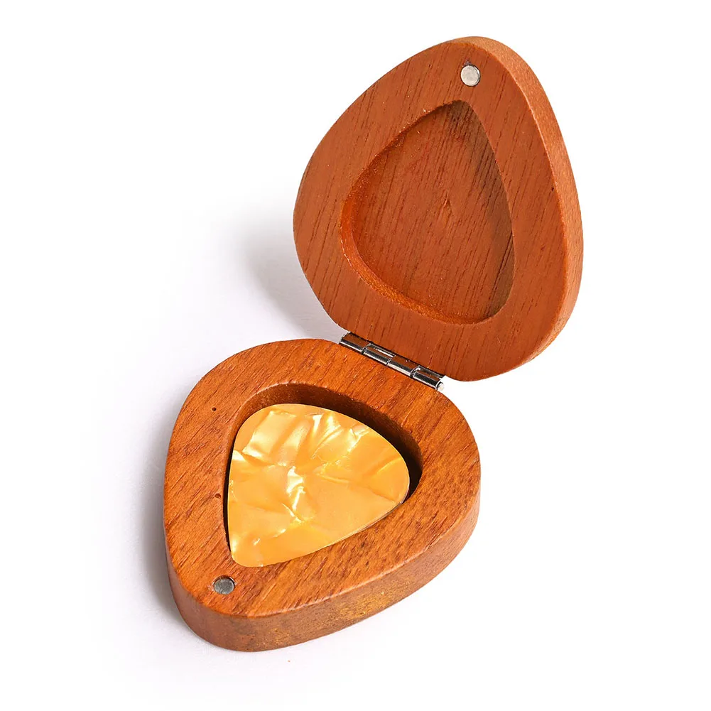 Gift Holder Guitar Picks Case Wooden Box With 5 Random Picks Plectrum Casket Guitar Picks Holder Gift Holder 6 PCS Brown-red
Gift Holder Guitar Picks Case Wooden Box With 5 Random Picks Plectrum Casket Guitar Picks Holder Gift Holder 6 PCS Brown-red