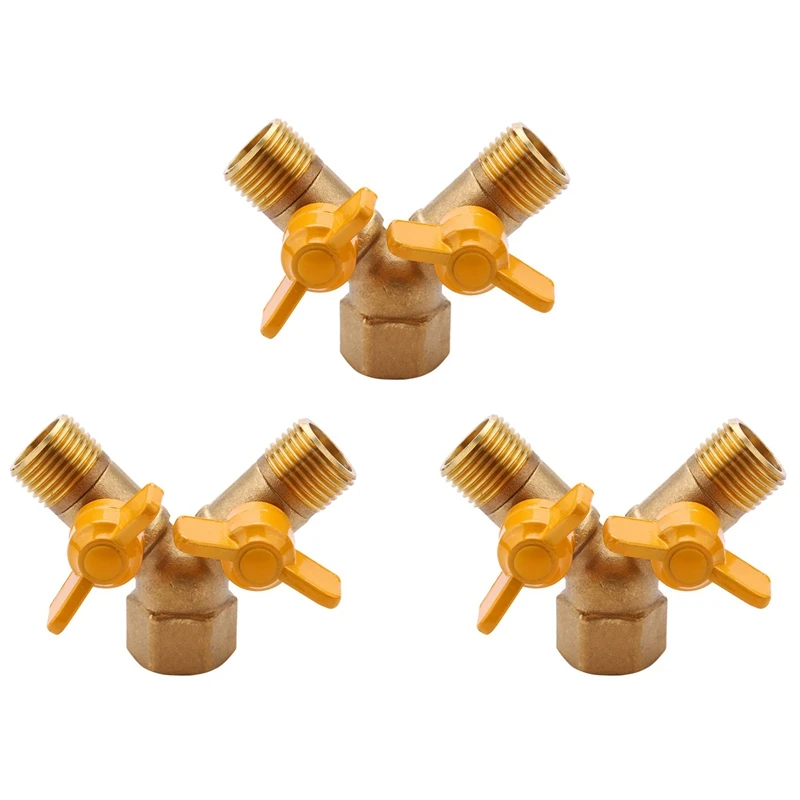 3X 2 Way 1/2 Inch Faucet Adapter Outside Garden Irrigation Tap Adapter And Hose Divider
3X 2 Way 1/2 Inch Faucet Adapter Outside Garden Irrigation Tap Adapter And Hose Divider