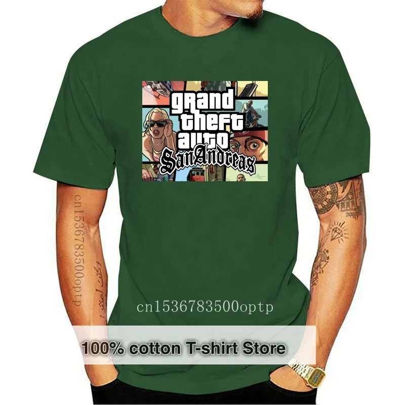 Популярная Игровая футболка 2017, уникальная мужская футболка с коротким рукавом и принтом Gta San обладас командой Grand Theft Auto
Популярная Игровая футболка 2017, уникальная мужская футболка с коротким рукавом и принтом Gta San обладас командой Grand Theft Auto