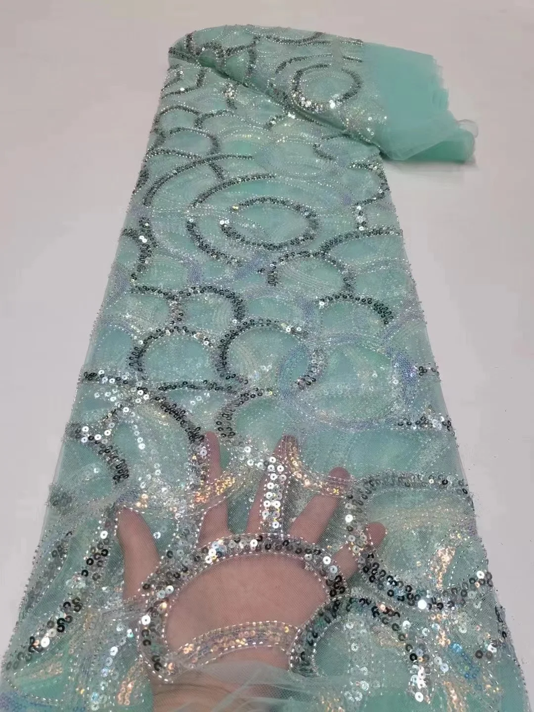 Sky Blue Swiss Voile Lace With Sequins African beades Lace Fabric High Quality Nigerian French Lace Fabric For Wedding Party
Sky Blue Swiss Voile Lace With Sequins African beades Lace Fabric High Quality Nigerian French Lace Fabric For Wedding Party