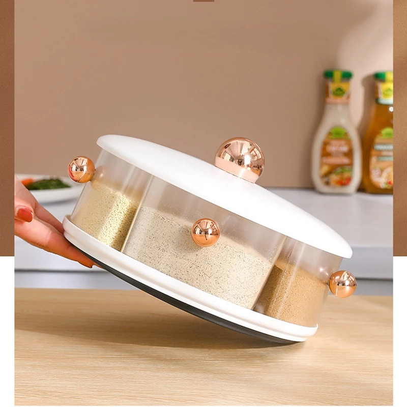 Rotatable Seasoning Box Combination Set Household Storage Box Monosodium Glutamate One Multi-grid Seasoning Box Kitchen Supplies
Rotatable Seasoning Box Combination Set Household Storage Box Monosodium Glutamate One Multi-grid Seasoning Box Kitchen Supplies
