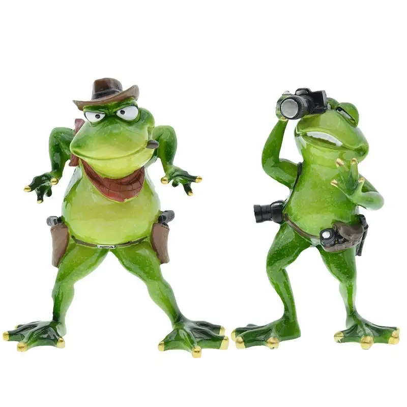 Cowboy Frog Ornament Home High Quality Resin Frog Pond Figurines House Waterproof Frog Ornament For Desktop Lawn Room Decoration 
Cowboy Frog Ornament Home High Quality Resin Frog Pond Figurines House Waterproof Frog Ornament For Desktop Lawn Room Decoration