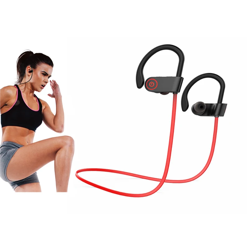 

Bluetooth 4.2 Earphones Upgraded In-ear Headphones Super Bass Earbuds Sweatproof Sport Headset with Handsfree Mic For Smartphone