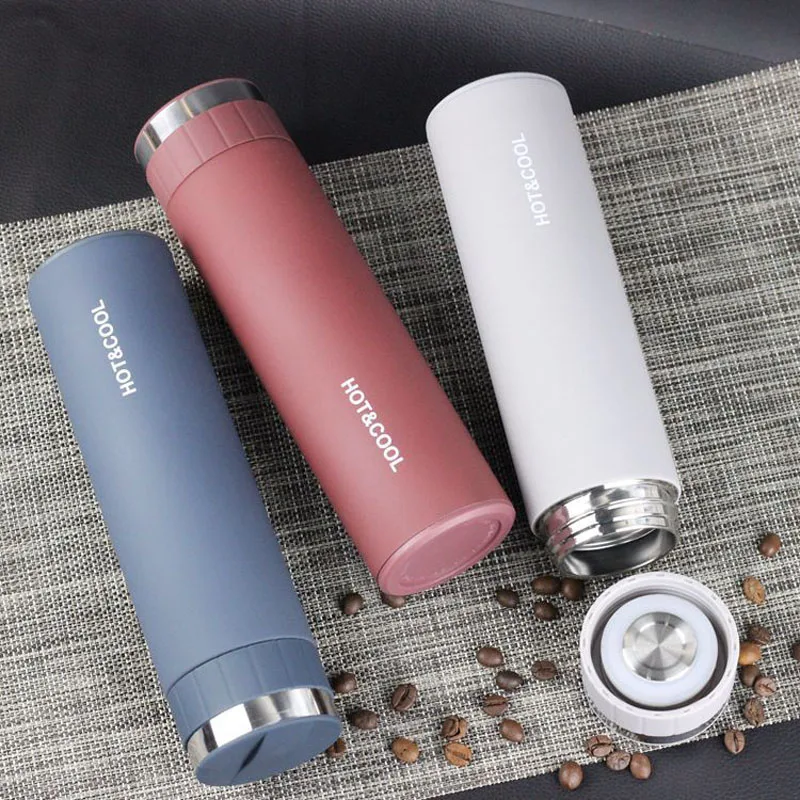 

Sealed Water Bottle Cup Portable Thermos Stainless Steel Thermos Flask For Water Coffee Tea Vacuum Cups Drinkware Intelligent