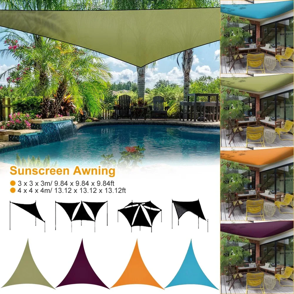 9.84ft Sunshade Patio Cover Shade Canopy Camping Sail Awning Sail Sunscreen Shelter Triangle Cover
9.84ft Sunshade Patio Cover Shade Canopy Camping Sail Awning Sail Sunscreen Shelter Triangle Cover
