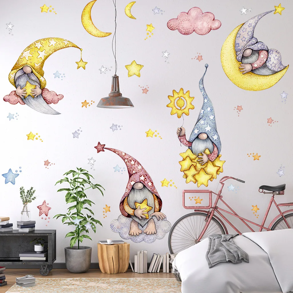 Cartoon Stars Clouds Girl Moon Wall Sticker Children Nursery Removable Vinyl Wall Decal Peel and Stick Baby Kids Room Home Decor
Cartoon Stars Clouds Girl Moon Wall Sticker Children Nursery Removable Vinyl Wall Decal Peel and Stick Baby Kids Room Home Decor