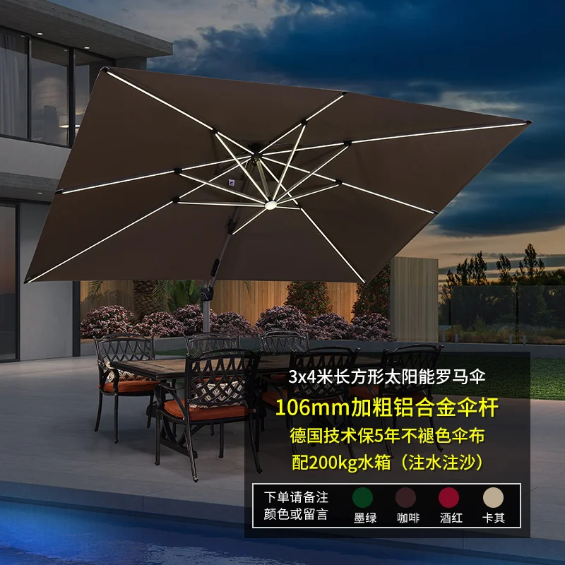 

Садовый зонт для виллы, уличный зонт от солнца, пляжный зонт, товары для дома, зонт от солнца, зонт, садовая мебель