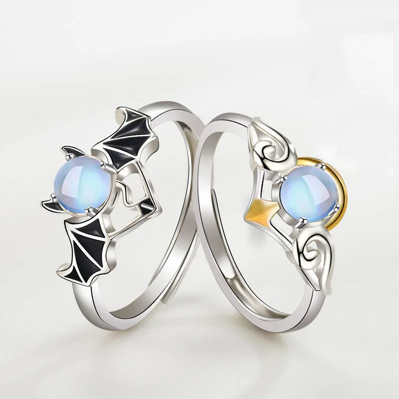Gothic Punk Angel And Demon Devil Wings Couple Rings For Women Men Fashion Best Friend Wedding Engagement Ring Jewelry Gifts
Gothic Punk Angel And Demon Devil Wings Couple Rings For Women Men Fashion Best Friend Wedding Engagement Ring Jewelry Gifts