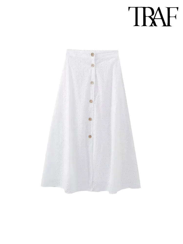 TRAF 2023 Summer Women Hollow Out Embroidery Cape Midi Long Skirts Fashion High Waist Causal Elegant Slim Skirts
TRAF 2023 Summer Women Hollow Out Embroidery Cape Midi Long Skirts Fashion High Waist Causal Elegant Slim Skirts