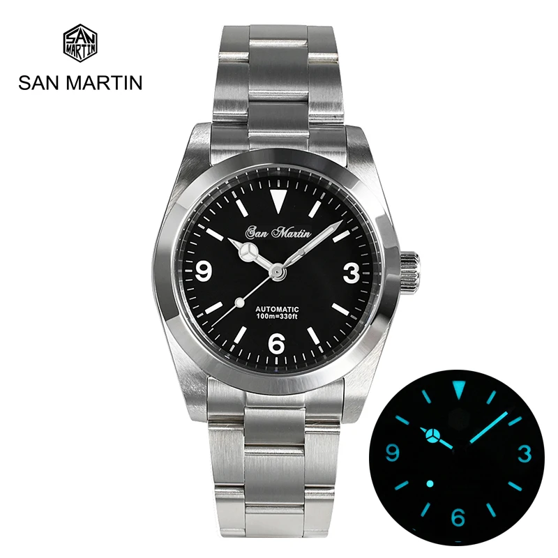 San Martin Sapphire PT5000 Men Sport Watch 36mm Explore Series Vintage Luxury Automatic Mechanical Self Winding Waterproof 100m
San Martin Sapphire PT5000 Men Sport Watch 36mm Explore Series Vintage Luxury Automatic Mechanical Self Winding Waterproof 100m