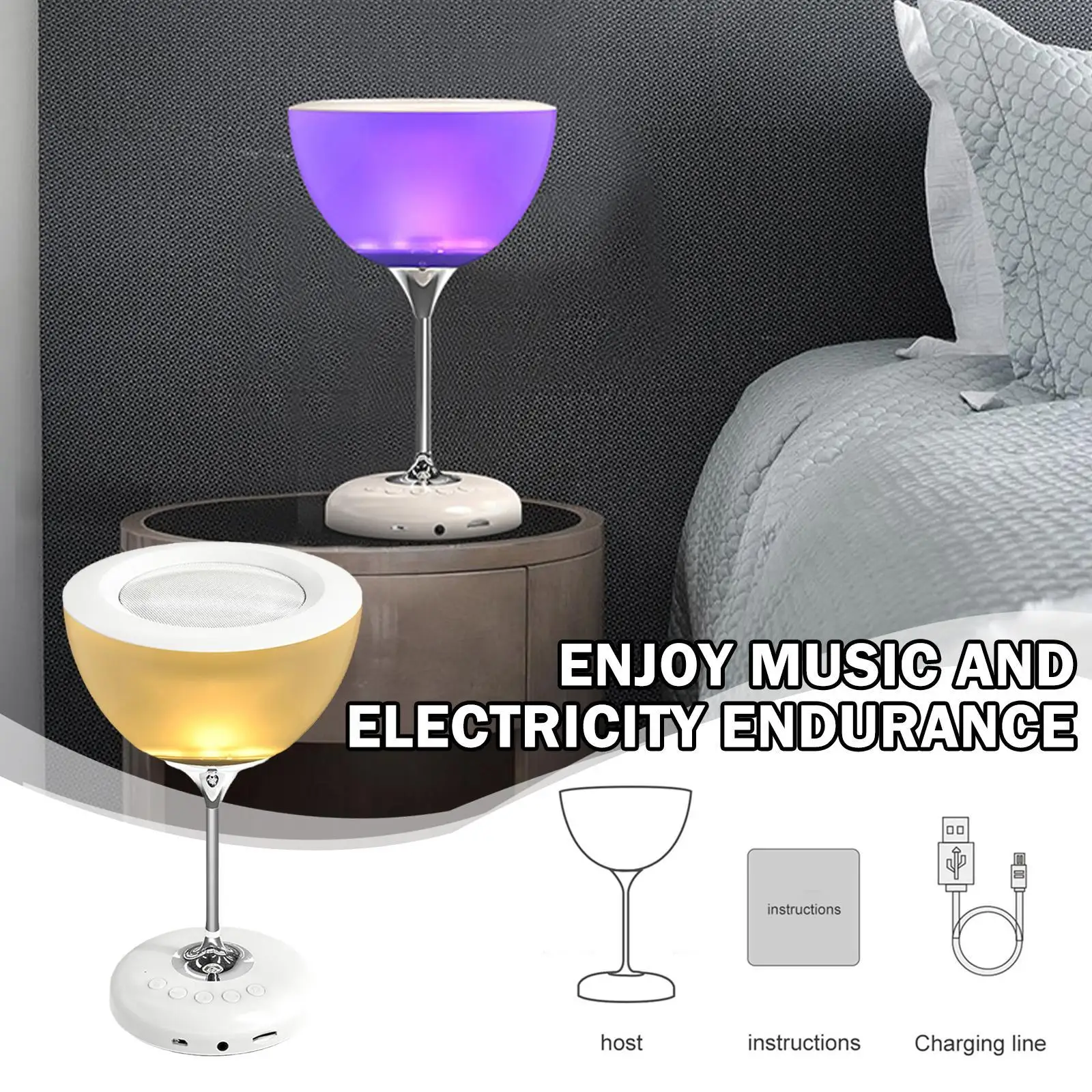 New 2 In 1 Wine Cup Shaped Speaker Creative Bluetooth TF Speaker For Office Home Desk Lamp Ornaments Portable Bluetooth Speaker
New 2 In 1 Wine Cup Shaped Speaker Creative Bluetooth TF Speaker For Office Home Desk Lamp Ornaments Portable Bluetooth Speaker