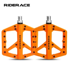 Bike Pedals Nylon Sealed Bearings Road BMX MTB Mountain Bicycle Wide Flat Platform Ultralight 9/16 Inch Non-Slip Cycling Parts