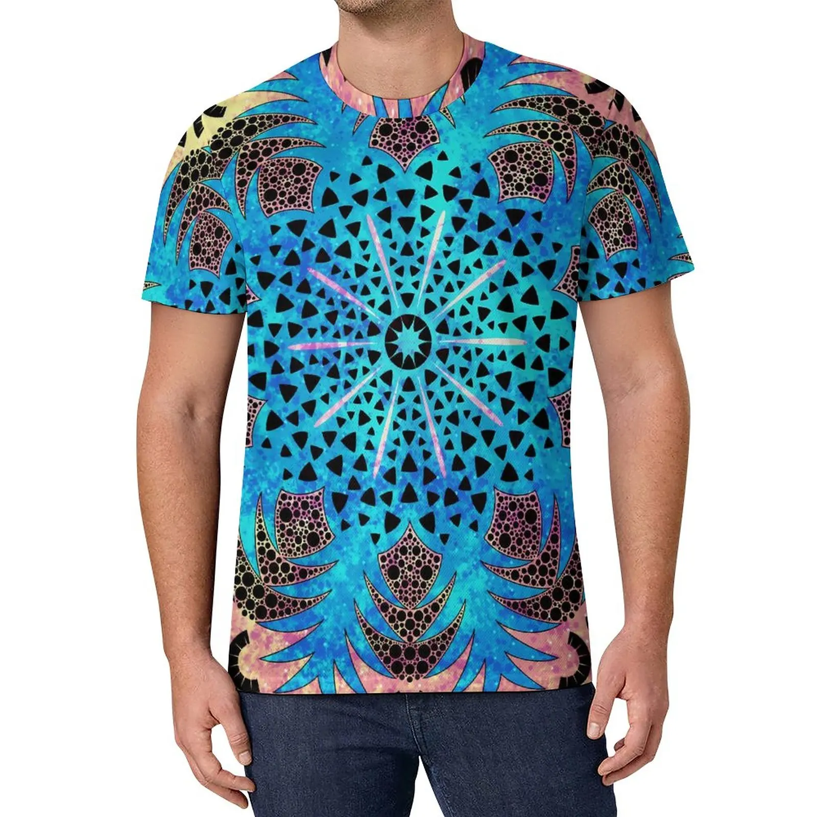 Vibrant Mandala T-Shirt Blue And Pink Pineapple Cool T-Shirts Kawaii Tee Shirt Summer Short Sleeve Design Tops
Vibrant Mandala T-Shirt Blue And Pink Pineapple Cool T-Shirts Kawaii Tee Shirt Summer Short Sleeve Design Tops