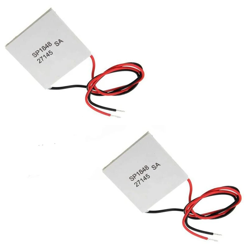 2Pcs 40X40mm Thermoelectric Power Generator SP1848-27145 Peltier TEG Module
2Pcs 40X40mm Thermoelectric Power Generator SP1848-27145 Peltier TEG Module