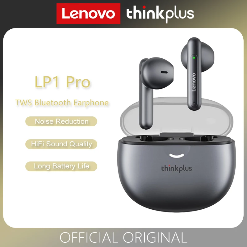 Оригинальные беспроводные Bluetooth-наушники Lenovo LP1 Pro TWS, водонепроницаемые спортивные наушники с шумоподавлением
Оригинальные беспроводные Bluetooth-наушники Lenovo LP1 Pro TWS, водонепроницаемые спортивные наушники с шумоподавлением