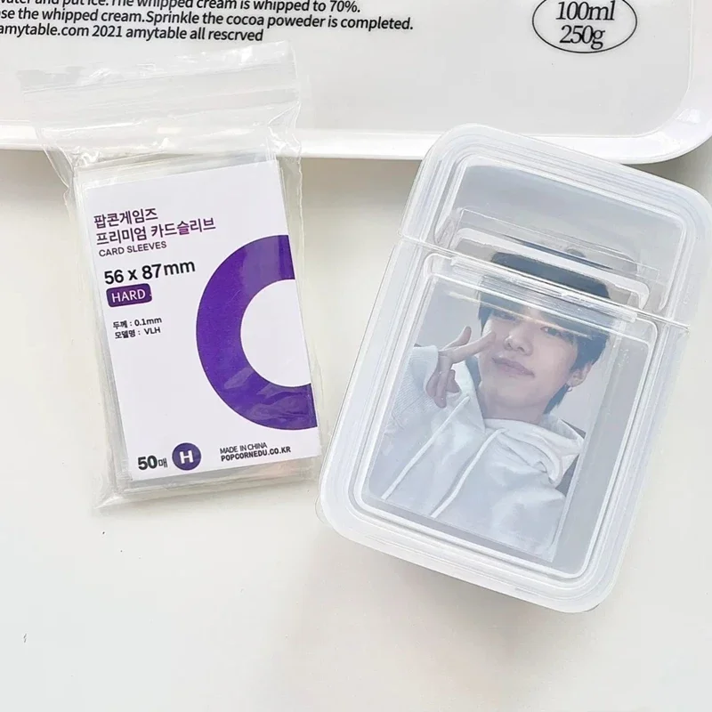HD 3x4inch Transparent Clear Kpop Card Storage Box Case Diy Korean idol Photo Card Sleeve Protector For Popcorn Game Card Holder
HD 3x4inch Transparent Clear Kpop Card Storage Box Case Diy Korean idol Photo Card Sleeve Protector For Popcorn Game Card Holder