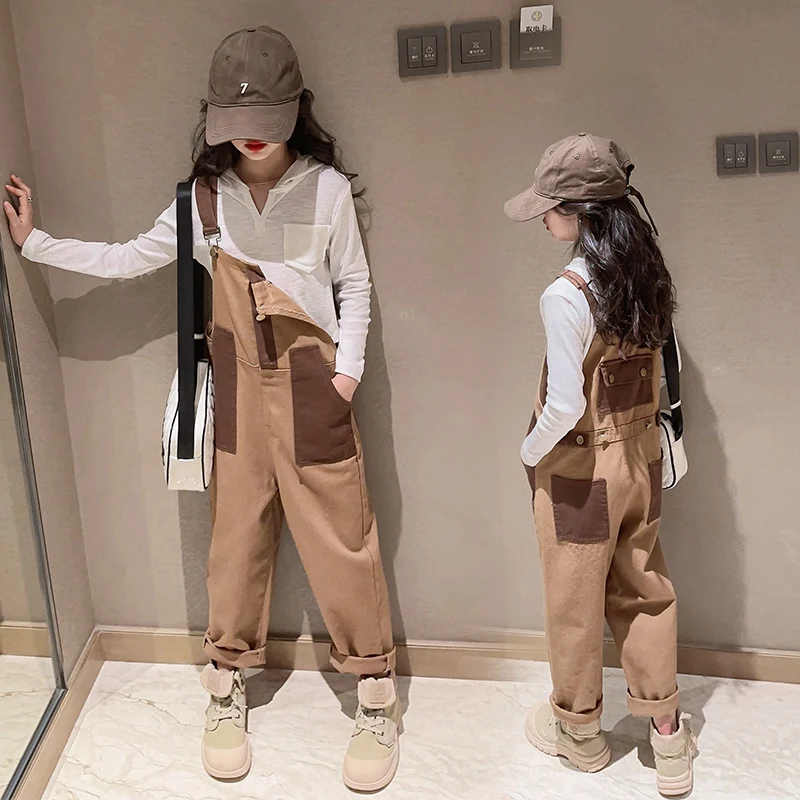 Children's rompers Girls Bib Pants Cotton Patchwork Pockets Loose Kids Overall Child Boys Casual Jumpsuit Children's clothing 16
Children's rompers Girls Bib Pants Cotton Patchwork Pockets Loose Kids Overall Child Boys Casual Jumpsuit Children's clothing 16