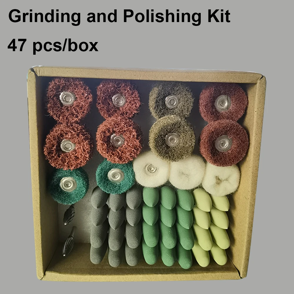 JNSUR 47Pcs Grinding Polishing Kit Dental laboratory Tecnician Silicone Polisher Acrylic Resin Dentistry Material Dental Tool 
JNSUR 47Pcs Grinding Polishing Kit Dental laboratory Tecnician Silicone Polisher Acrylic Resin Dentistry Material Dental Tool