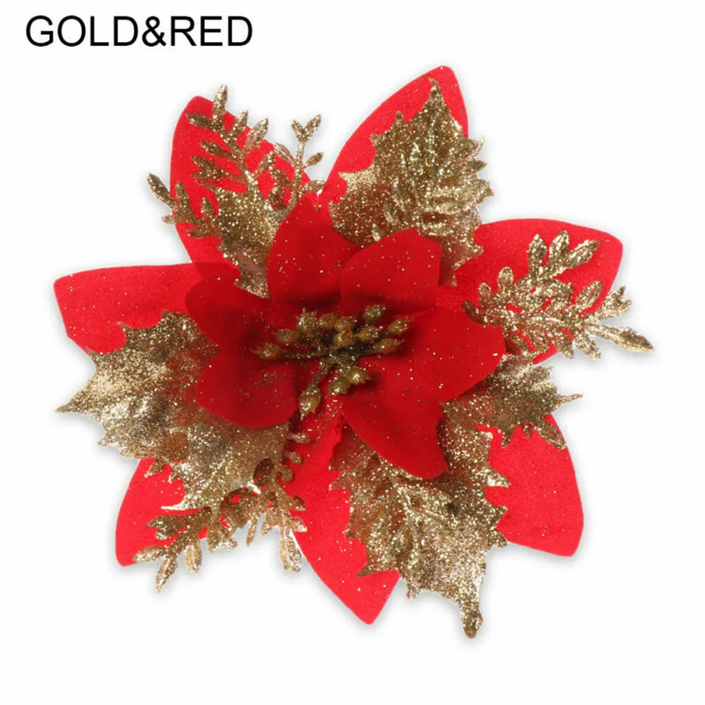 Glitter Christmas Flower Ornament Poinsettia Tree Xmas Artificial Christmas Decor Flowers Gift Hot Sale Newest
Glitter Christmas Flower Ornament Poinsettia Tree Xmas Artificial Christmas Decor Flowers Gift Hot Sale Newest
