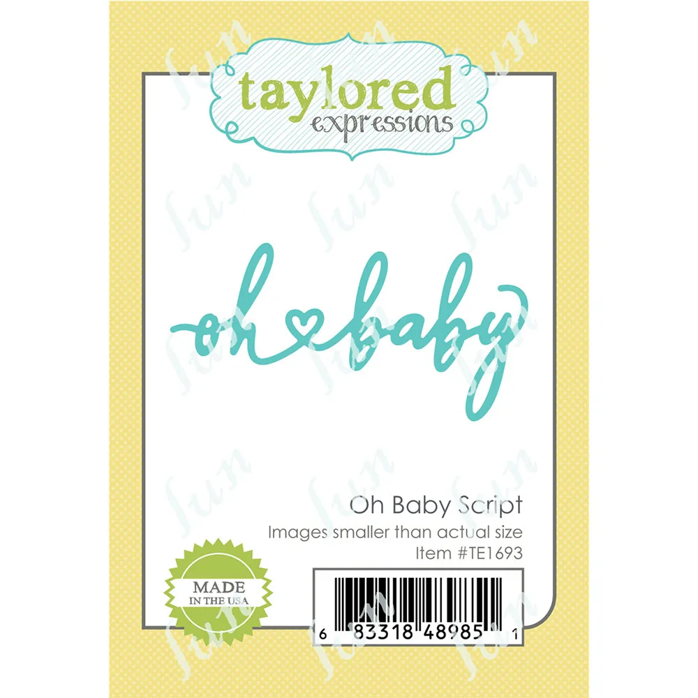 DIY Oh Baby Script Arrival 2022 New Metal Cutting Dies for Scrapbooking Album Paper Greeting Card Embossed Template Stencil Mold
DIY Oh Baby Script Arrival 2022 New Metal Cutting Dies for Scrapbooking Album Paper Greeting Card Embossed Template Stencil Mold