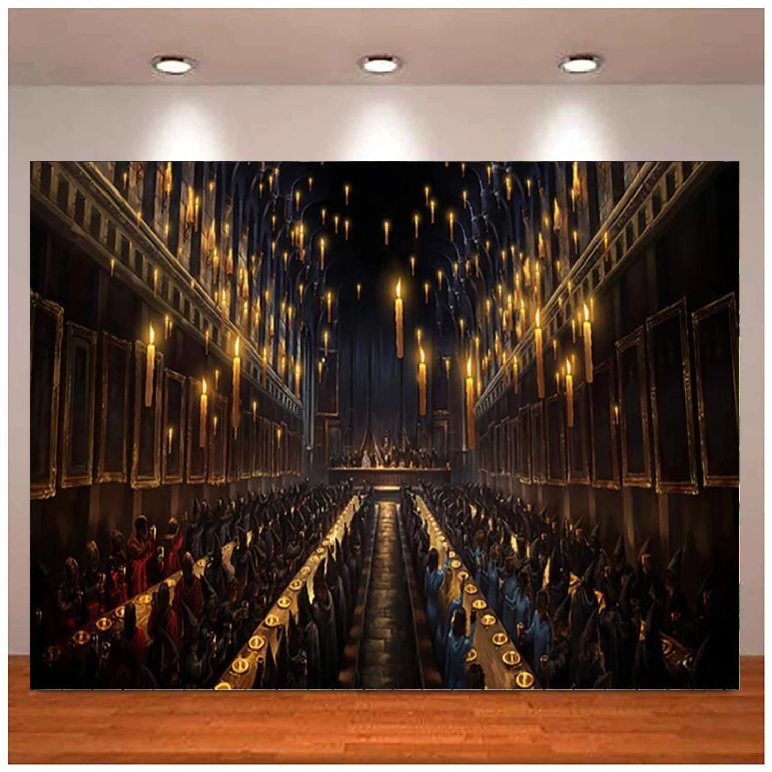 Magic Castle Witch Wizard School Photography Backdrop Hall Candles Church Photo Studio Background Banner Poster
Magic Castle Witch Wizard School Photography Backdrop Hall Candles Church Photo Studio Background Banner Poster